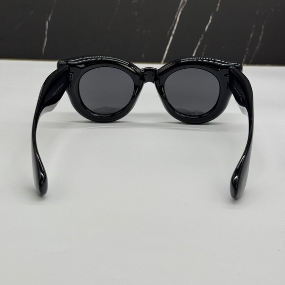 NEW LOEWE LW40118I 01A WOMEN SUNGLASSES BLACK LOEWE EYEWEAR - Picture 6 of 12